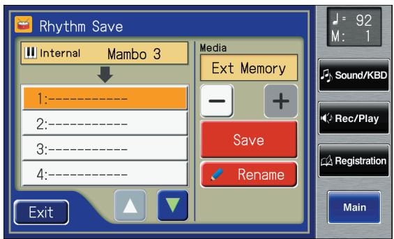 ROLAND AT-900C - Saving User Rhythms to the User Memory or USB Memory - 2