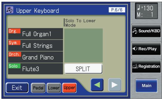 ROLAND AT-900C - Touch <><> to display the Solo To Lower Mode. - 1