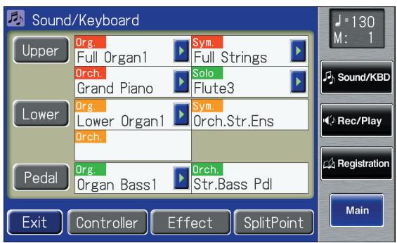 ROLAND AT-900C - Touch  on the Main screen. - 2