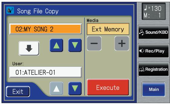 ROLAND AT-900C - Copying Performance Songs from USB Memory to "Favorites" - 3