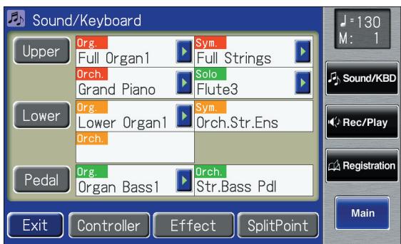 ROLAND AT-900C - Touch  on the Main screen. - 2