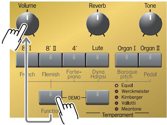 ROLAND C-30 - Adjusting the amount of reverb - 2