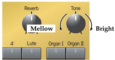 ROLAND C-30 - Adjusting the tonal character - 1