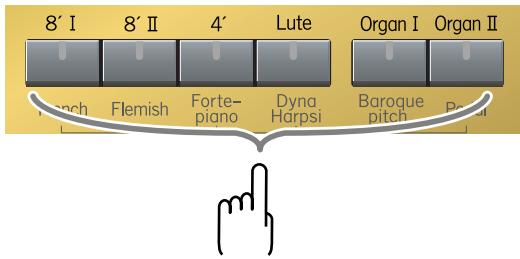 ROLAND C-30 - Switching sounds - 1