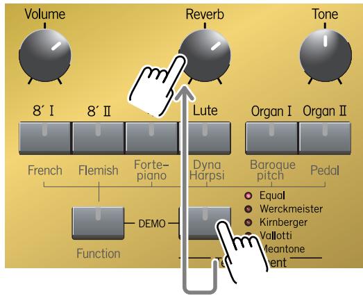 ROLAND C-30 - Adjusting the noise volume for key releases - 1