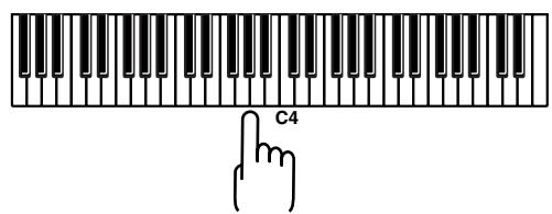 ROLAND C-30 - Changing the pitch of the keyboard (Key Transpose) - 2