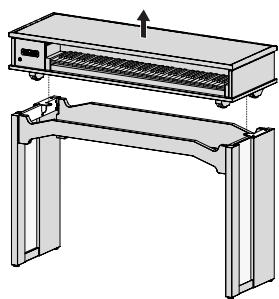 ROLAND C-30 - Caution when disassembling the stand - 1
