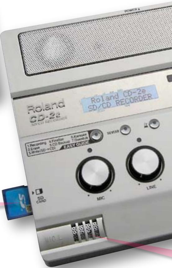 ROLAND CD-2E - Connecteur pour cartes SD - 1