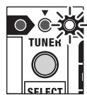 ROLAND CUBE-80X - Schlagen Sie einen einzelnen Ton auf der leeren Seite an, die Sie stimmen möchten. - 5