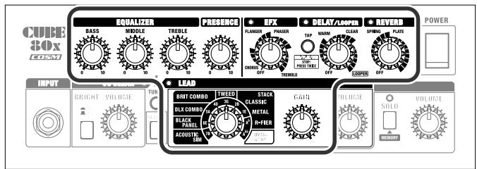 ROLAND CUBE-80X - Sluit het netsnoor op een stopcontact aan. - 1