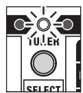 ROLAND CUBE-80X - Schlagen Sie einen einzelnen Ton auf der leeren Seite an, die Sie stimmen möchten. - 3