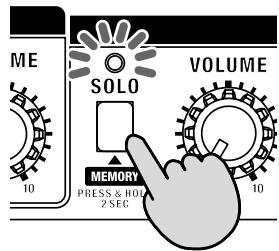 ROLAND CUBE-80X - Salvataggio delle impostazioni del pannello - 2