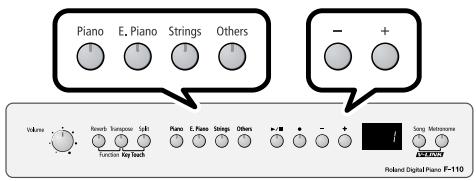 ROLAND F-110 - Performing with Two Layered Tones (Dual Play) - 1