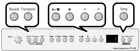 ROLAND F-110 - Deleting a Song - 2