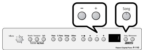 ROLAND F-110 - Changing the Tempo - 1