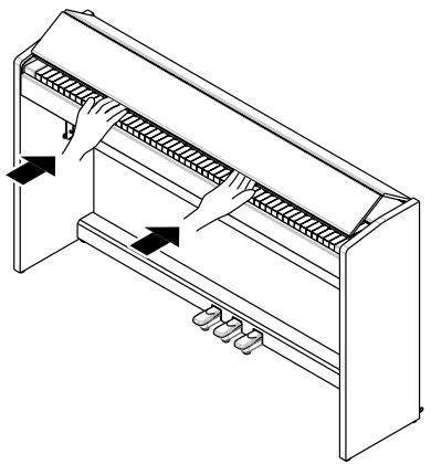 ROLAND F-110 - Opening the Lid - 1