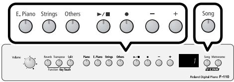 ROLAND F-110 - Recording Your Playing Along with a Song - 1