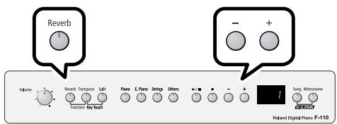 ROLAND F-110 - Adding Reverberation to Sounds (Reverb Effect) - 1
