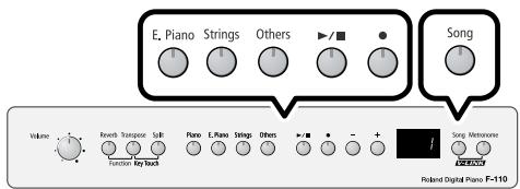 ROLAND F-110 - Recording Your Performance Separately for Each Hand - 1