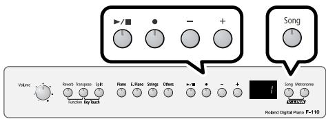 ROLAND F-110 - Erasing Recorded Performances - 1