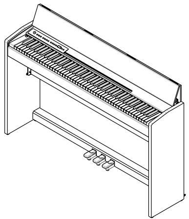 ROLAND F-110 - Opening the Lid - 2