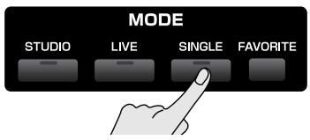 ROLAND FANTOM G6 - Press [SINGLE] to access the Single Play screen. - 1