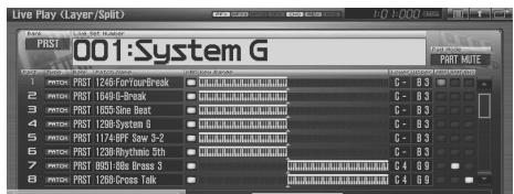 ROLAND FANTOM G6 - Selecting a Part - 1