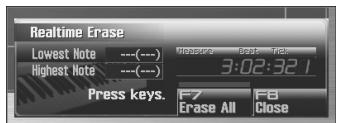 ROLAND FANTOM G6 - Press [F6 (Erase)]. - 1