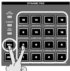 ROLAND FANTOM G6 - When you release the pad, it will stop sounding. - 1