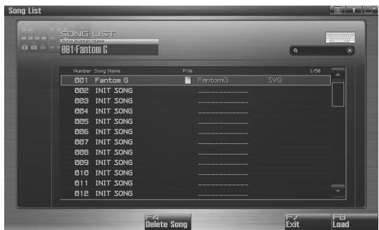 ROLAND FANTOM G6 - Deleting a Song File (Song Delete) - 2