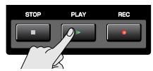 ROLAND FANTOM G6 - Press [PLAY] to start playback. - 1