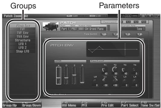 ROLAND FANTOM G6 - Editing a Patch Quickly (Patch Zoom Edit) - 2