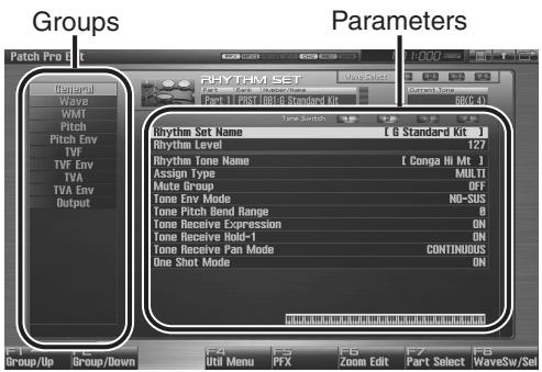ROLAND FANTOM G6 - Editing All Parameters (Patch Pro Edit) - 3
