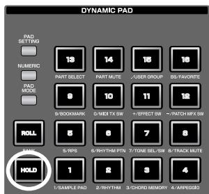 ROLAND FANTOM G6 - Press a pad. - 1