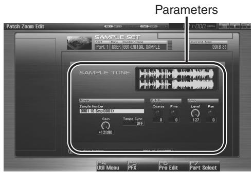 ROLAND FANTOM G6 - Editing a Sample Set Quickly (Patch Zoom Edit) - 2