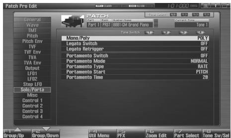 ROLAND FANTOM G6 - Playing Single Notes (Monophonic) - 4