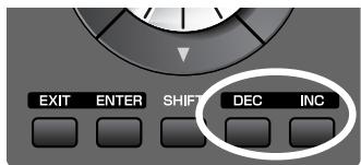 ROLAND FANTOM G6 - [INC], [DEC] - 1