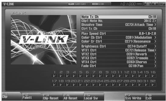 ROLAND FANTOM G8 - V-LINK Settings - 1
