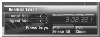 ROLAND FANTOM G8 - Press [F6 (Erase)]. - 1