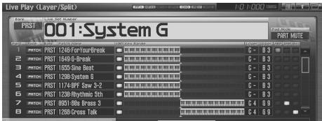 ROLAND FANTOM G8 - Selecting a Part - 1
