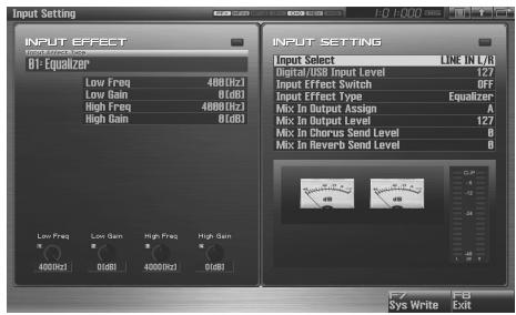 ROLAND FANTOM G8 - Hold down [SHIFT] and press [MIX IN]. - 1