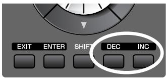 ROLAND FANTOM G8 - [INC], [DEC] - 1