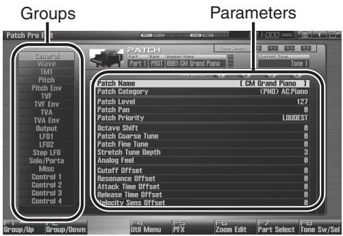 ROLAND FANTOM G8 - Press [PATCH] twice. - 2