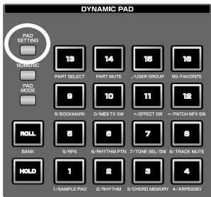 ROLAND FANTOM G8 - Viewing the Pad Settings - 2