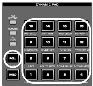 ROLAND FANTOM G8 - Using the pads to recall sounds - 1