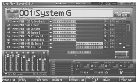 ROLAND FANTOM G8 - Press [LIVE]. - 2