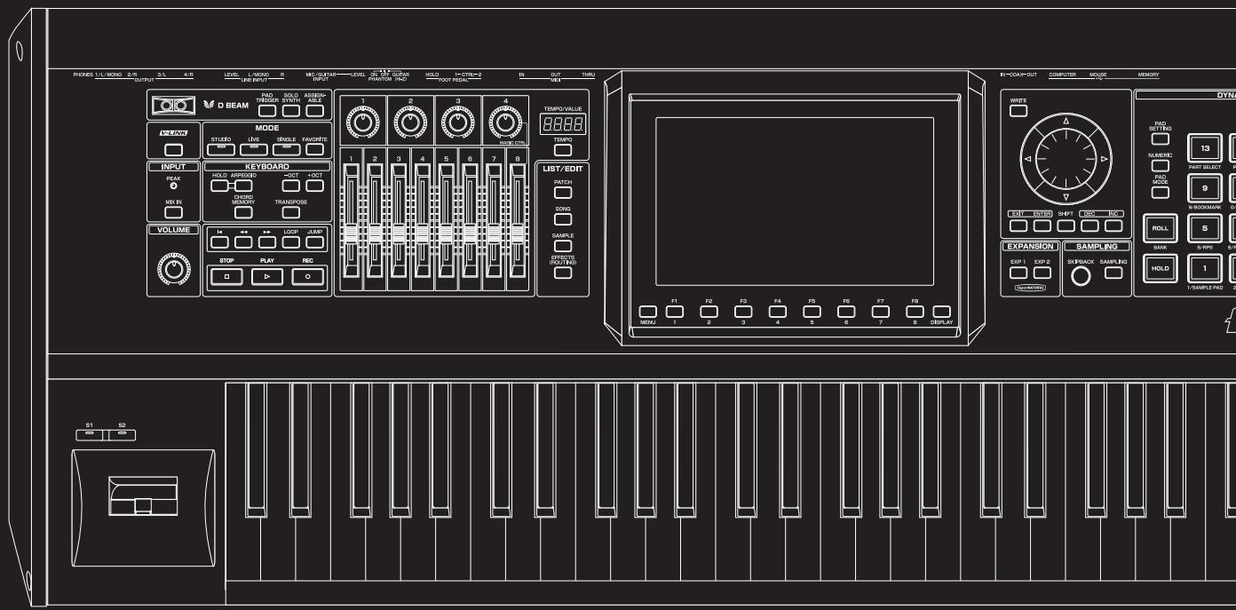 ROLAND FANTOM G8 - 07: Sampler - 1