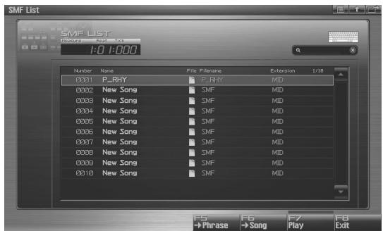 ROLAND FANTOM G8 - Importing an SMF into a Phrase (Import Phrase) - 2