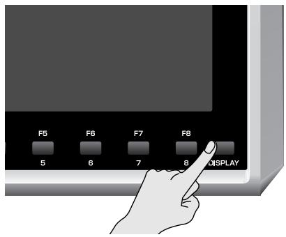ROLAND FANTOM G8 - Press [DISPLAY]. - 1