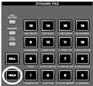 ROLAND FANTOM G8 - Press a pad. - 1